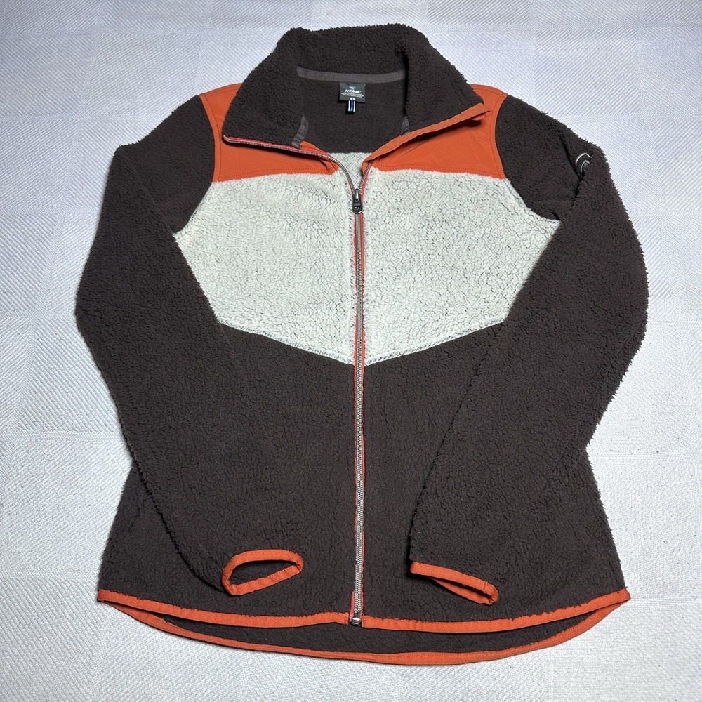 Kuhl Prism Fleece Jacket Womens XS Cozy Teddy Pile Colorblock Outdoors Hiking